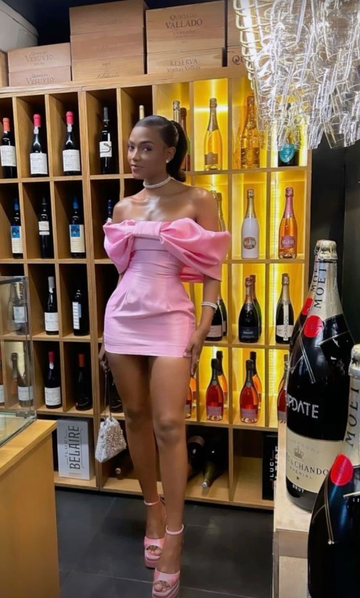 Trendy Pink Off The Shoulder Short Prom Dress,Homecoming Dress HZ1023